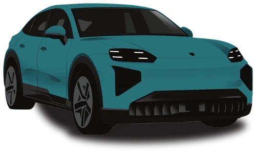 Porsche Macan Electric verde-petróleo